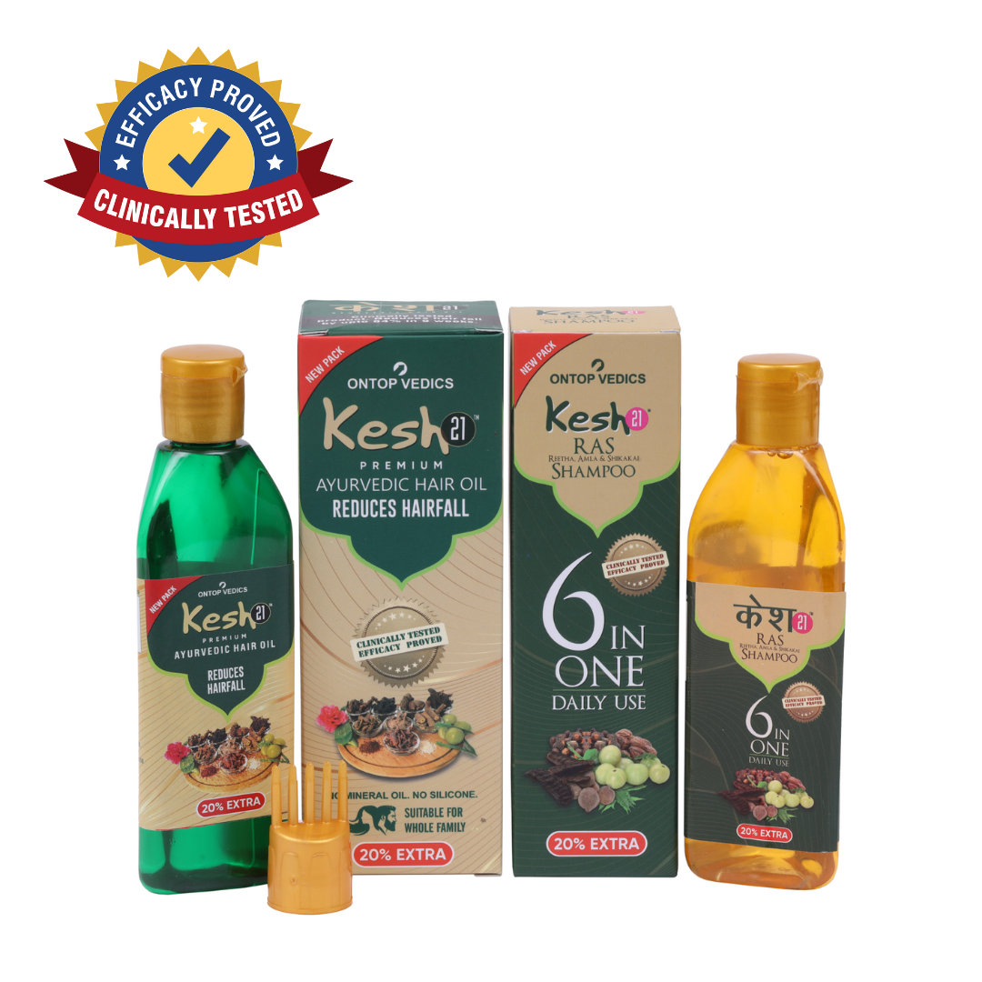 Kesh 21 Hair Oil & Shampoo Combo